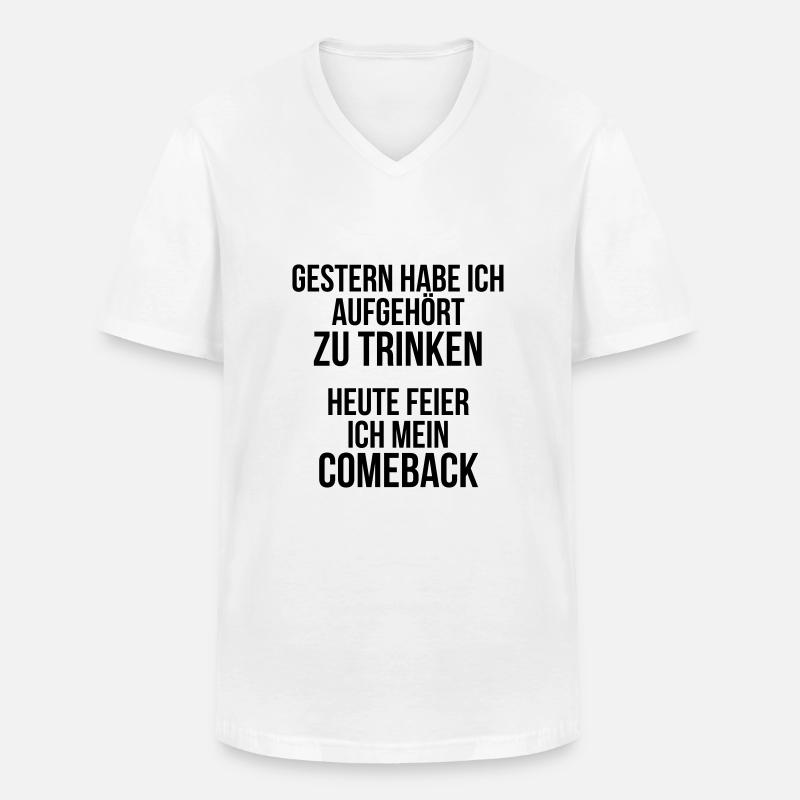 Drinking - Männer-T-Shirt mit V-Ausschnitt - Weiß