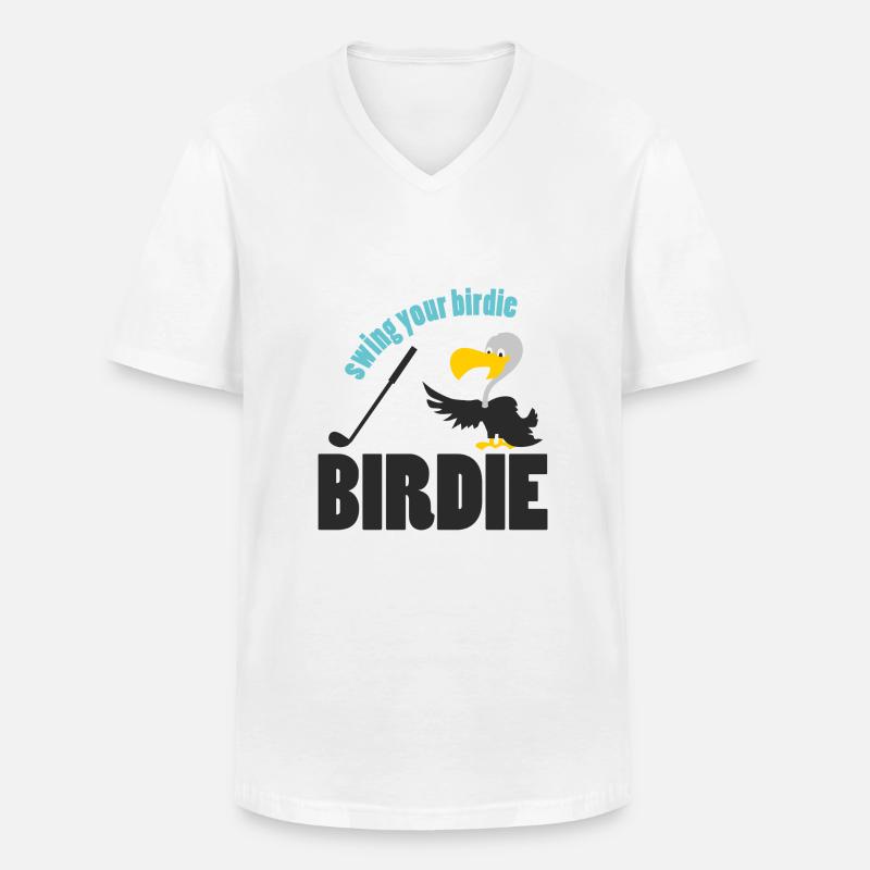 golfing - Männer-T-Shirt mit V-Ausschnitt - Weiß
