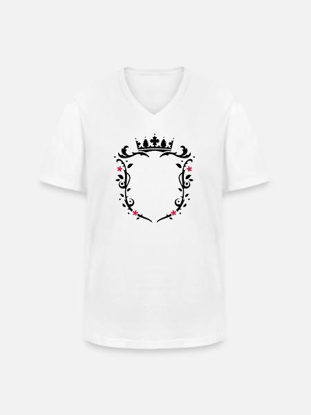 Snowboarder Silhouette - Männer-T-Shirt mit V-Ausschnitt - Weiß