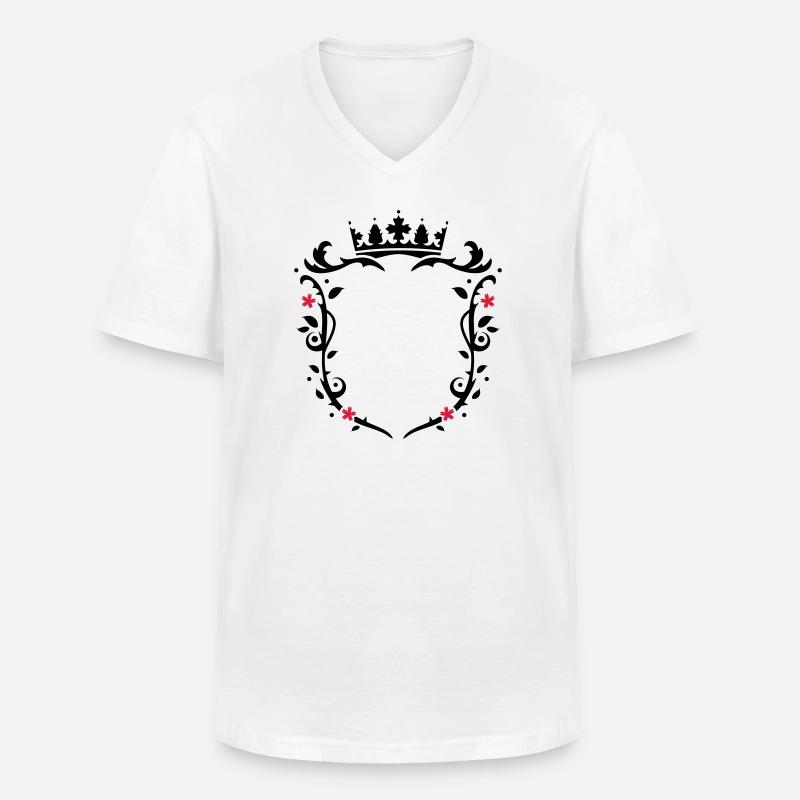 Snowboarder Silhouette - Männer-T-Shirt mit V-Ausschnitt - Weiß