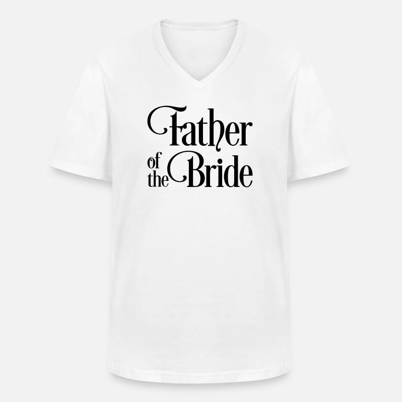 Vater der Braut - Männer-T-Shirt mit V-Ausschnitt - Weiß