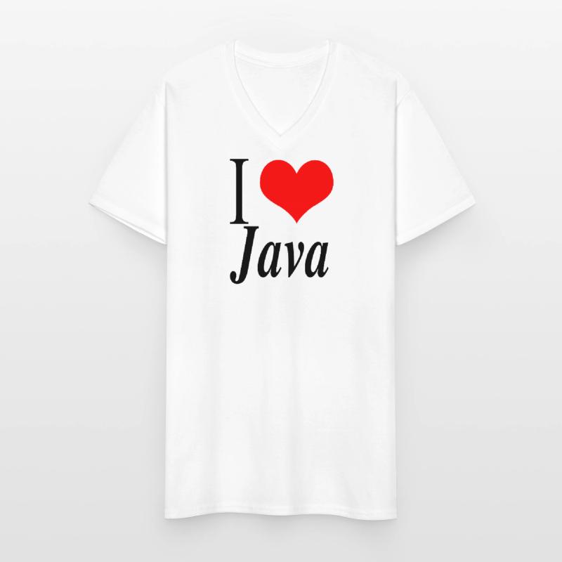 I love Java Men's V-Neck T-Shirt