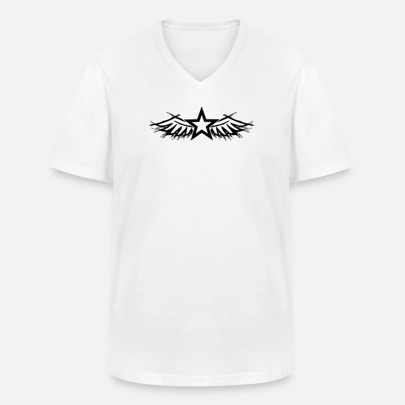 Design fehlt – bitte hochladen - Männer-T-Shirt mit V-Ausschnitt - Weiß