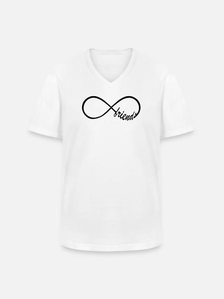 Friends Infinity Swag - Men's V-Neck T-Shirt - white