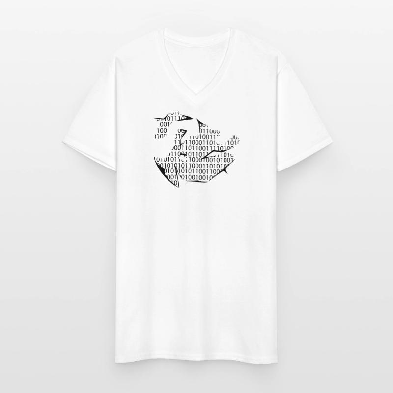 binary code Men's V-Neck T-Shirt