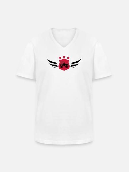 Farming / Landwirtschaft / Agriculture - Men's V-Neck T-Shirt - white