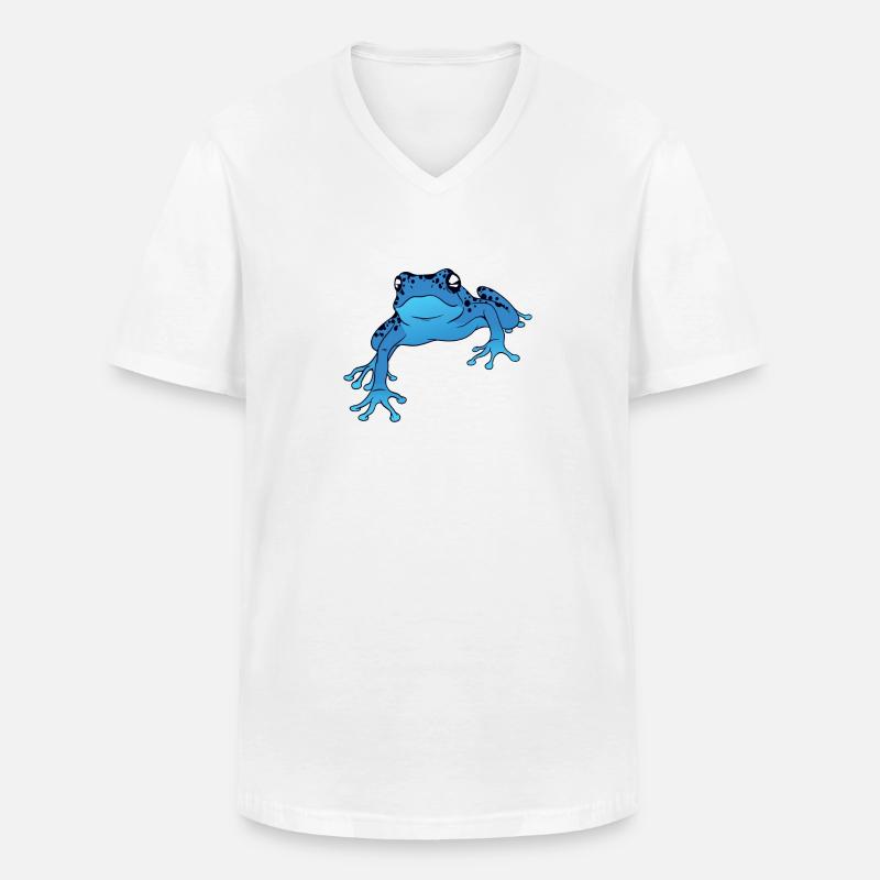 Pfeilgiftfrosch Design / Geschenk - Männer-T-Shirt mit V-Ausschnitt - Weiß