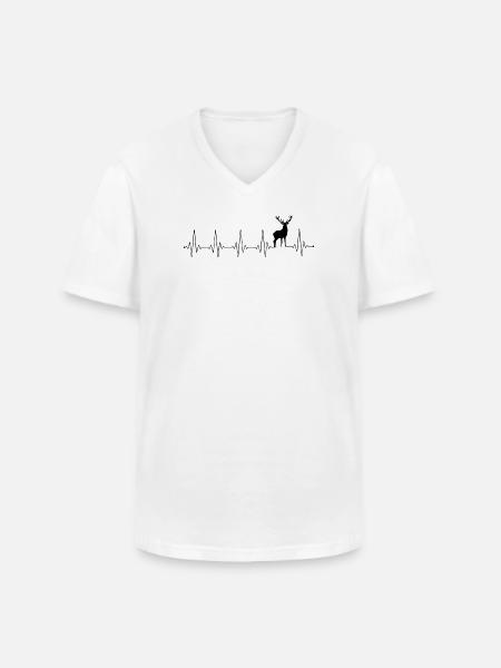 Please Upload Design Image - Men's V-Neck T-Shirt - white