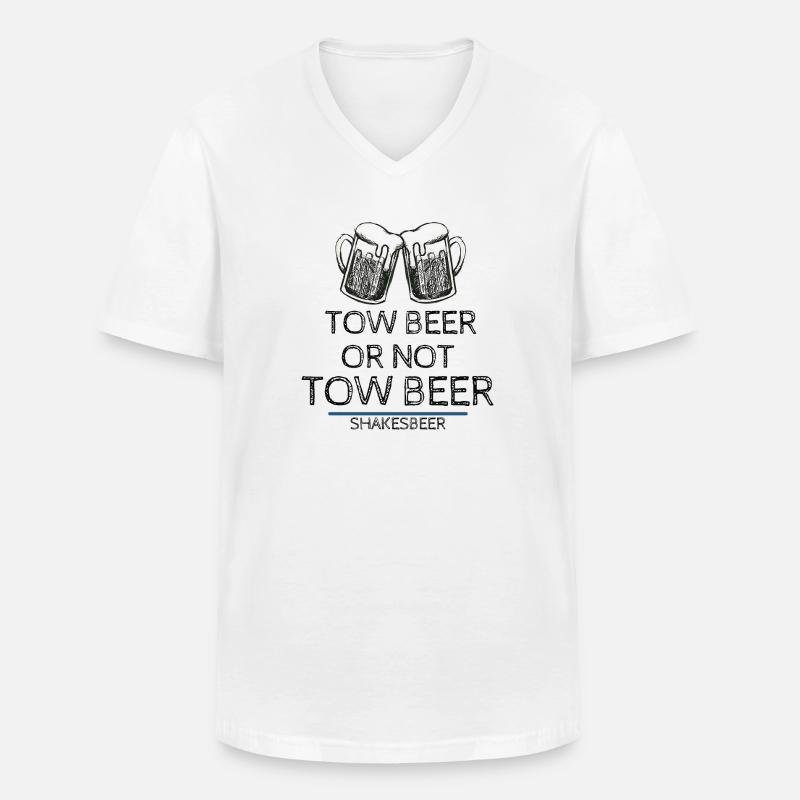 Bier oder nicht Bier - Männer-T-Shirt mit V-Ausschnitt - Weiß