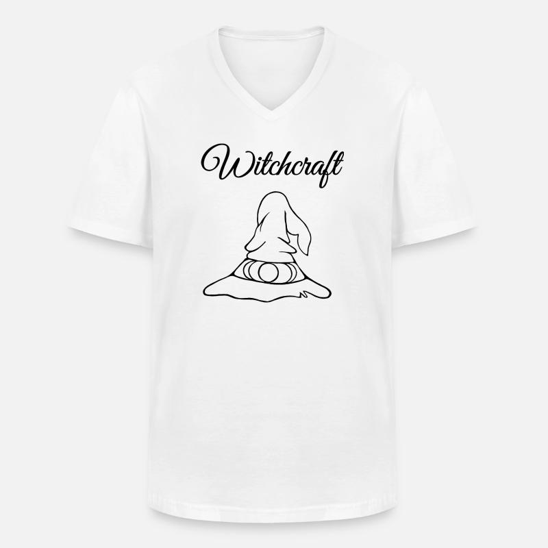 Witchcraft - Männer-T-Shirt mit V-Ausschnitt - Weiß
