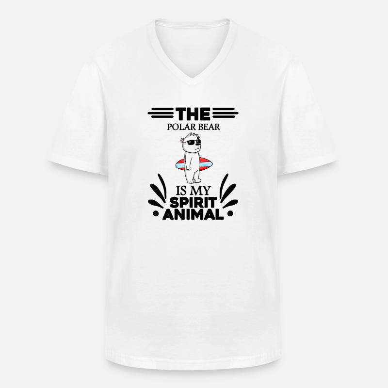 Polar Bear Polar Bear Bear - Men's V-Neck T-Shirt - white