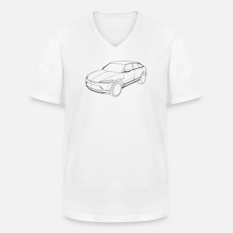 Mullen 5 - Männer-T-Shirt mit V-Ausschnitt - Weiß