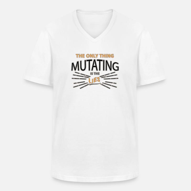 Spruch - Männer-T-Shirt mit V-Ausschnitt - Weiß