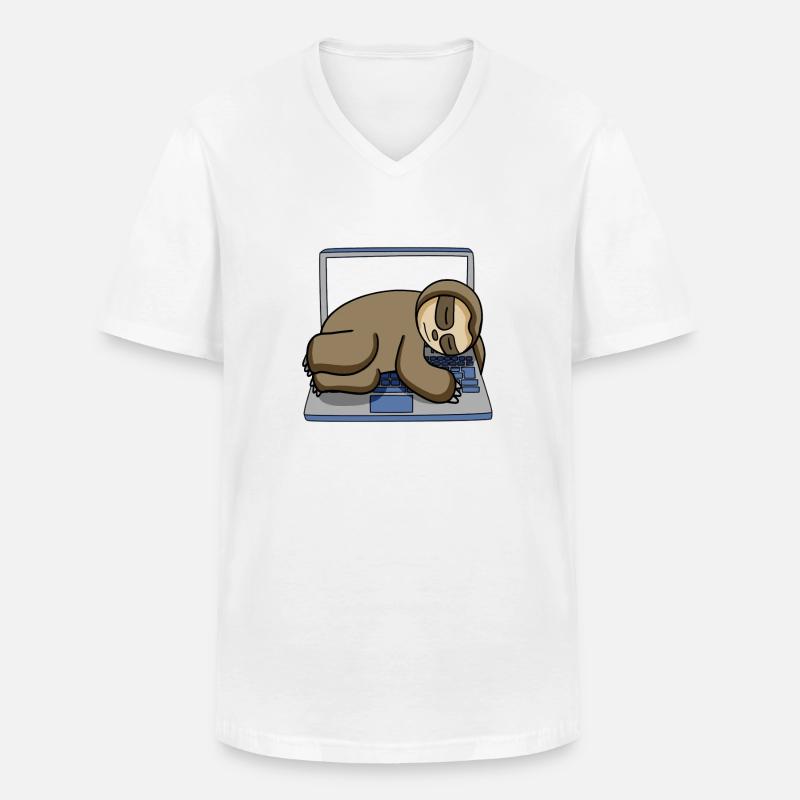 Computer Nerd Programmer Gift - Men's V-Neck T-Shirt - white