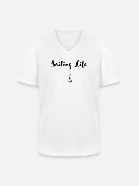 Sailing & Boating - Sail Love - Men's V-Neck T-Shirt - white