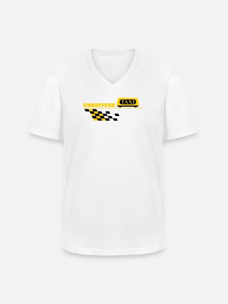 Taxi driver - Men's V-Neck T-Shirt - white