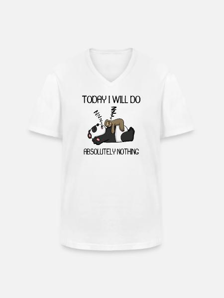 Funny saying, funny sayings - Men's V-Neck T-Shirt - white