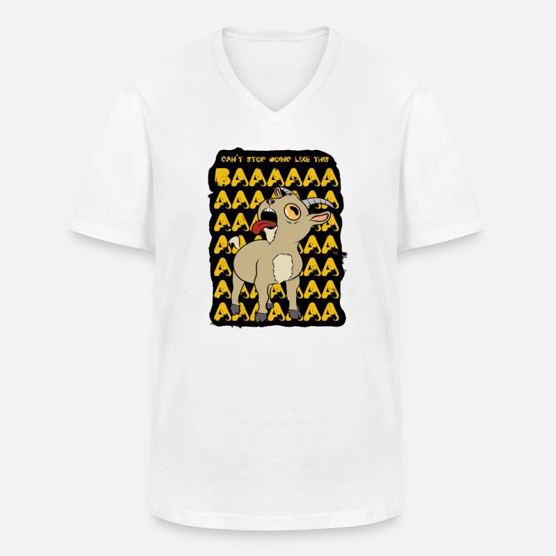 Can't stop doing like this - Männer-T-Shirt mit V-Ausschnitt - Weiß