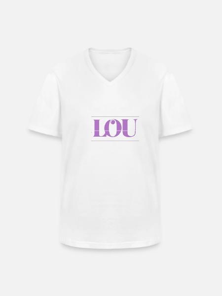Lou - T-shirt col V Homme - blanc