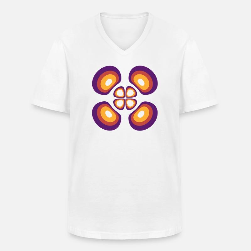 Wahrscheinlichkeitsdichte Wasserstoffatom (4,2,1) - Männer-T-Shirt mit V-Ausschnitt - Weiß