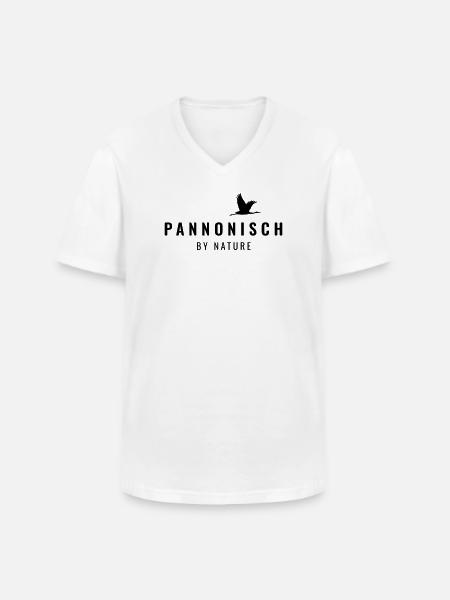 Pannonisch by nature - Männer-T-Shirt mit V-Ausschnitt - Weiß