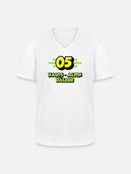 High Alpine Complainer - Men's V-Neck T-Shirt - white