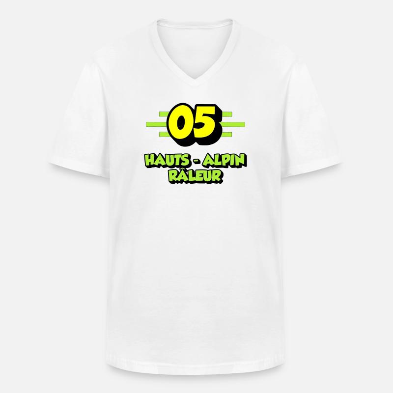 Hochalpiner Nörgler - Männer-T-Shirt mit V-Ausschnitt - Weiß