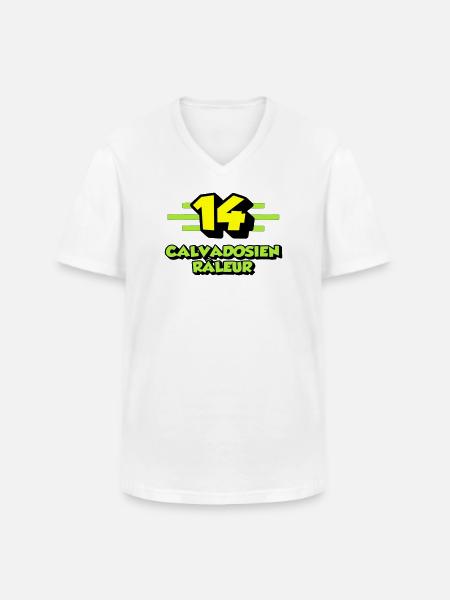 Complaining Calvadosian - Men's V-Neck T-Shirt - white