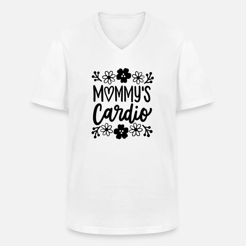 Mutter Kind Tochter Sohn - Männer-T-Shirt mit V-Ausschnitt - Weiß