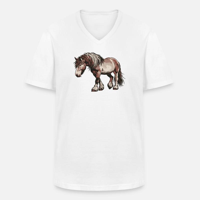 Trot Your Own Path - Männer-T-Shirt mit V-Ausschnitt - Weiß