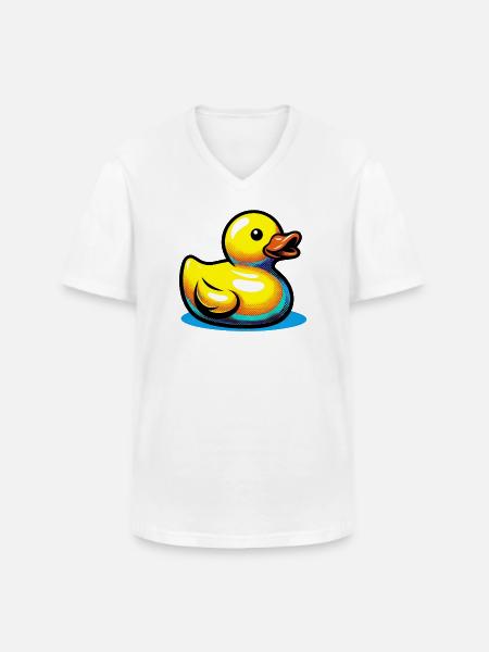 Duckling Duck Duck Duck - Men's V-Neck T-Shirt - white