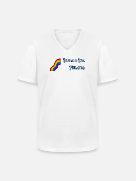 I am what I am - Men's V-Neck T-Shirt - white