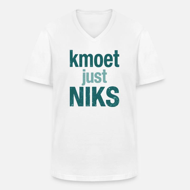Sie müssen einfach nichts tun - Männer-T-Shirt mit V-Ausschnitt - Weiß