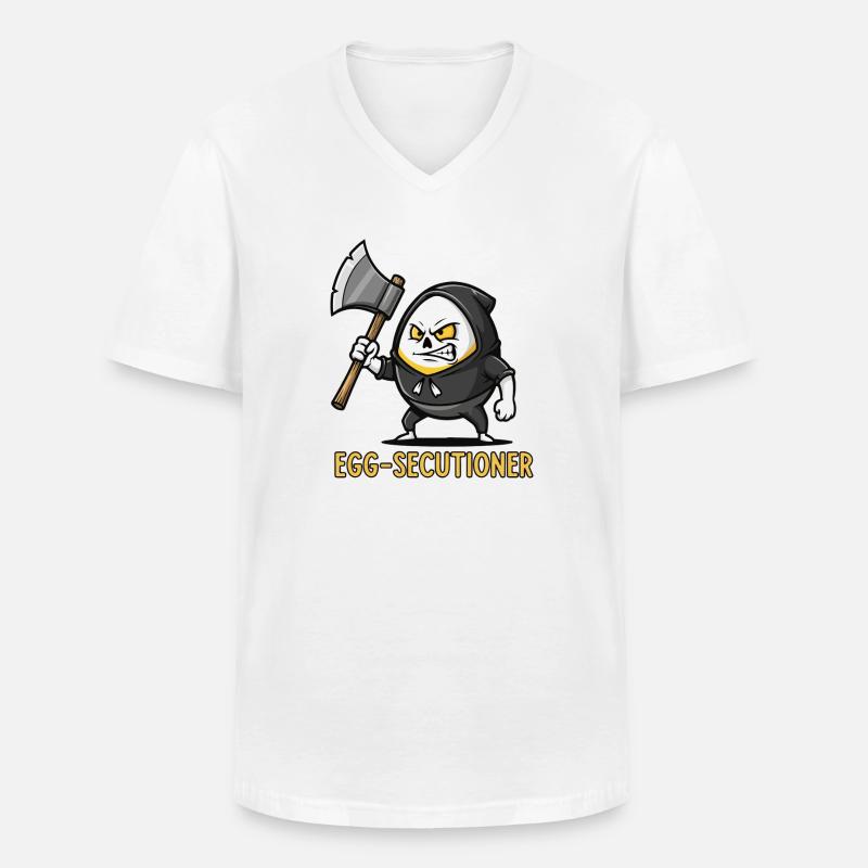 Zeit der Eizellentnahme - Männer-T-Shirt mit V-Ausschnitt - Weiß