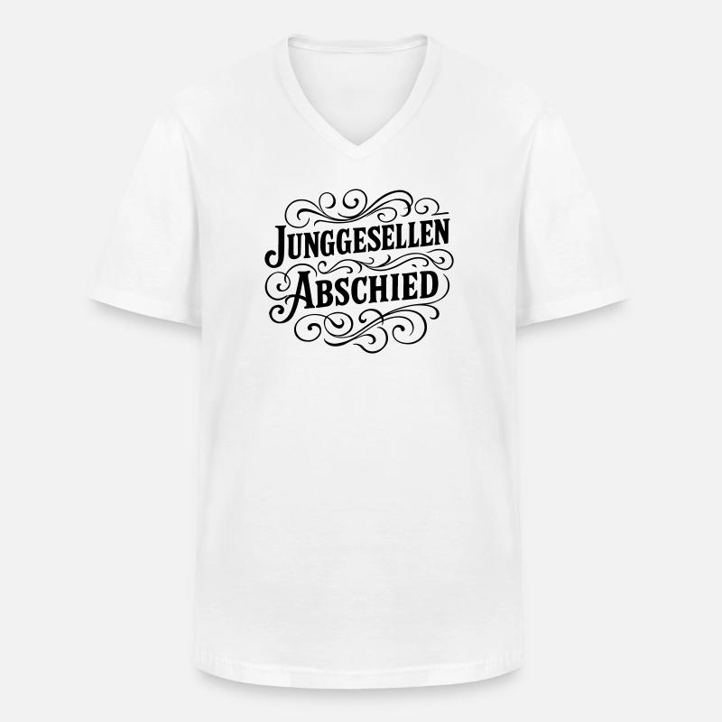 Junggesellenabschied Jga - Männer-T-Shirt mit V-Ausschnitt - Weiß