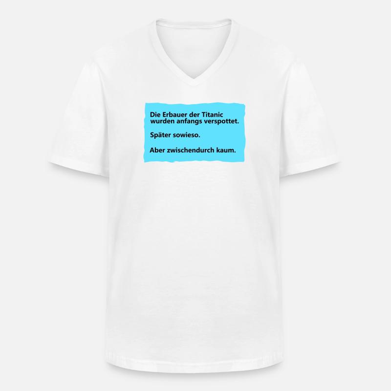 Titanic - Männer-T-Shirt mit V-Ausschnitt - Weiß