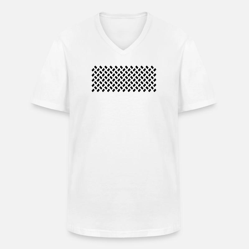 Samples from modules in repeat - Men's V-Neck T-Shirt - white