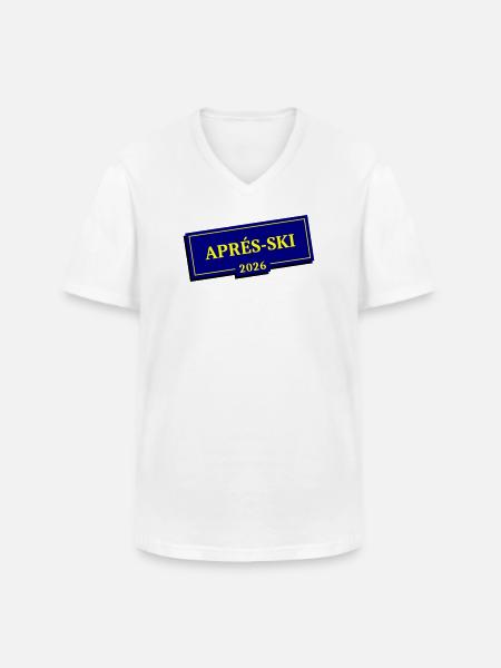 Après-ski 2026 - Men's V-Neck T-Shirt - white