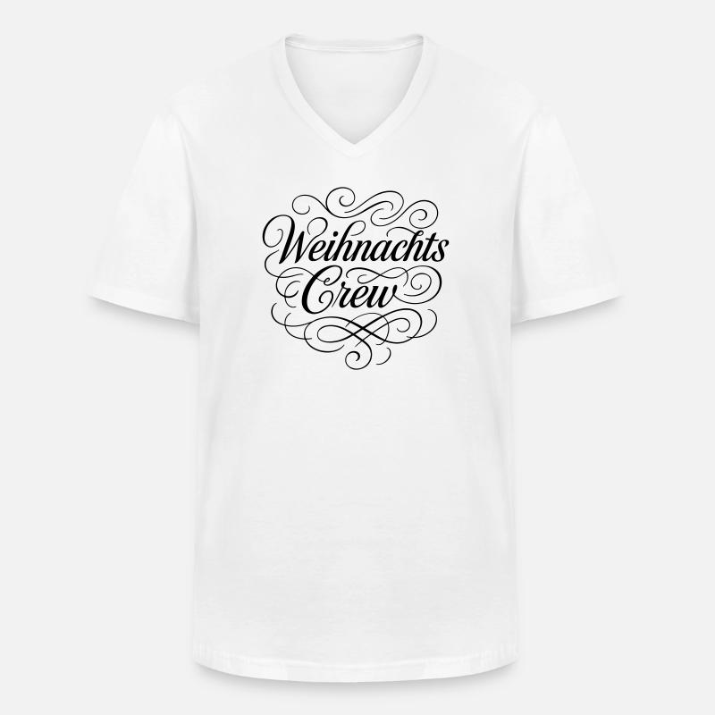 Weihnachts Team Weihnachten - Männer-T-Shirt mit V-Ausschnitt - Weiß
