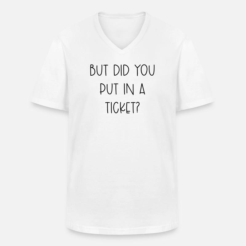 Lustiges IT-Support-Tech-Helpdesk-Ticket-Geschenk - Männer-T-Shirt mit V-Ausschnitt - Weiß