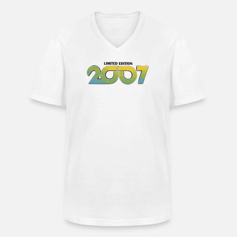 2007 Limitierte Edition Camo Gradient - Männer-T-Shirt mit V-Ausschnitt - Weiß