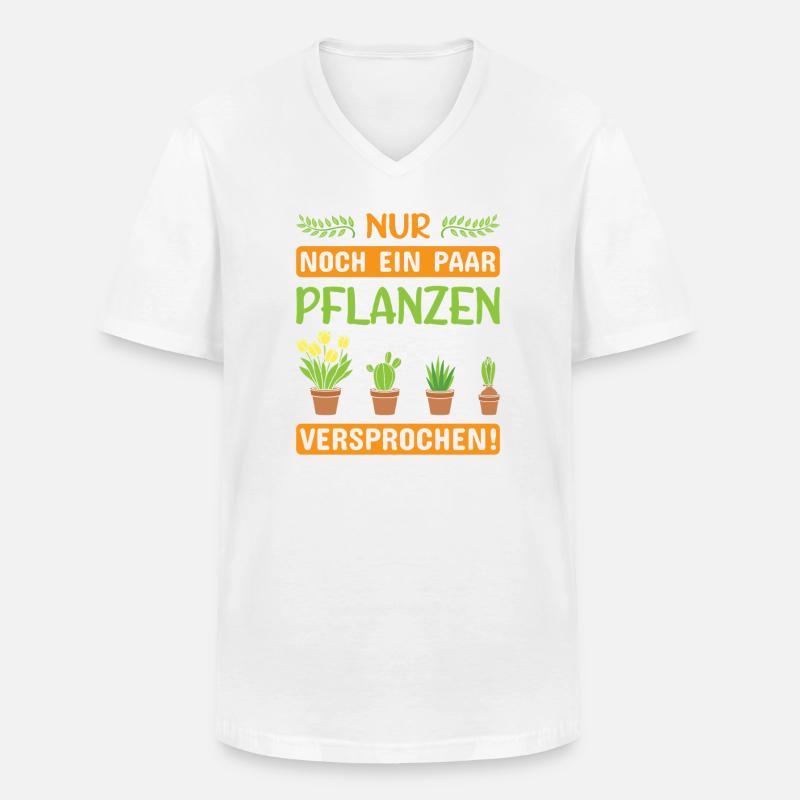 Garten Gärtner Gärtnern Gartenarbeit Gartenarbeit - Männer-T-Shirt mit V-Ausschnitt - Weiß