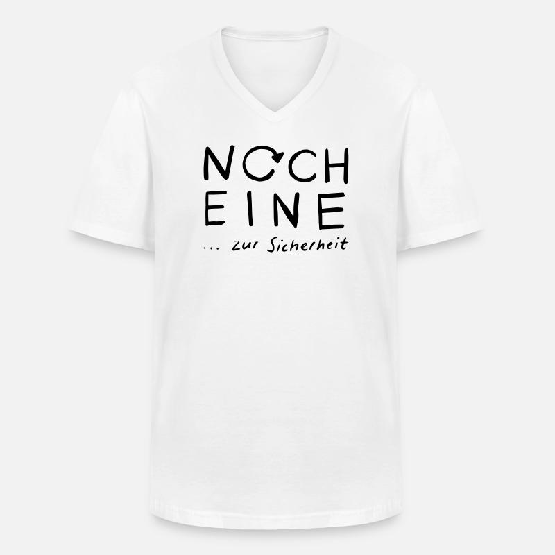 Noch eine...zur Sicherheit - Männer-T-Shirt mit V-Ausschnitt - Weiß
