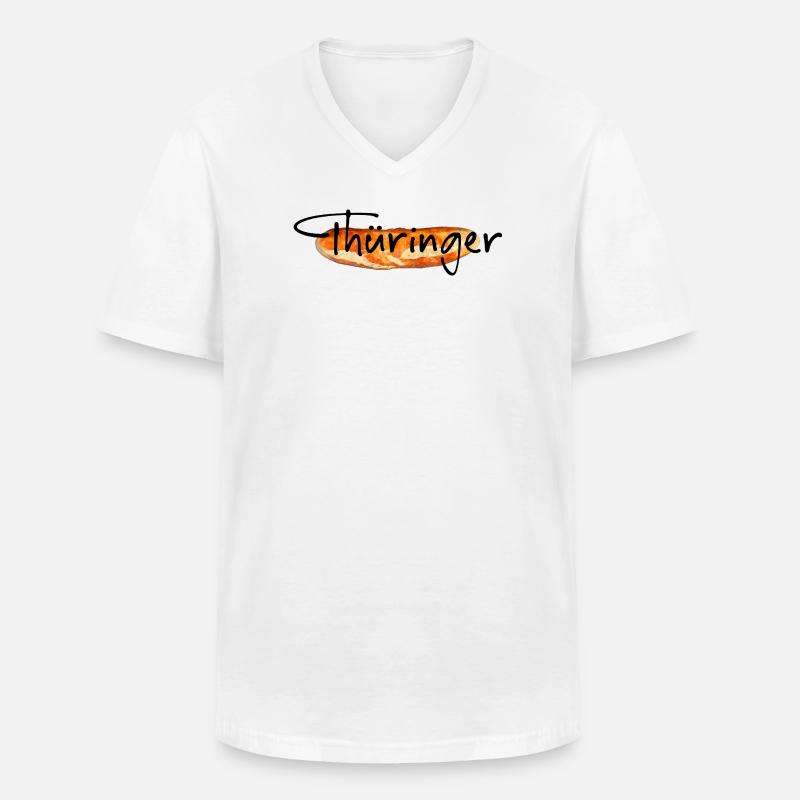 Thuringia Bratwurst - Men's V-Neck T-Shirt - white