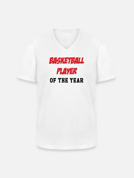 Basketball Player of the Year - Men's V-Neck T-Shirt - white