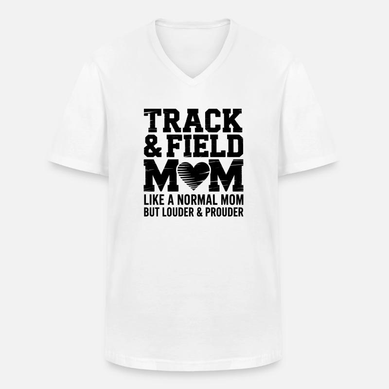 Leichtathletik Sprüche Leichtathletik Geschenk - Männer-T-Shirt mit V-Ausschnitt - Weiß