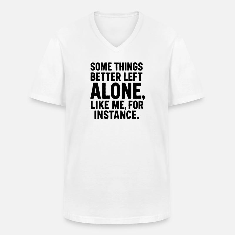 Lustiger Spruch Introvertierte Nerds Geschenkidee - Männer-T-Shirt mit V-Ausschnitt - Weiß