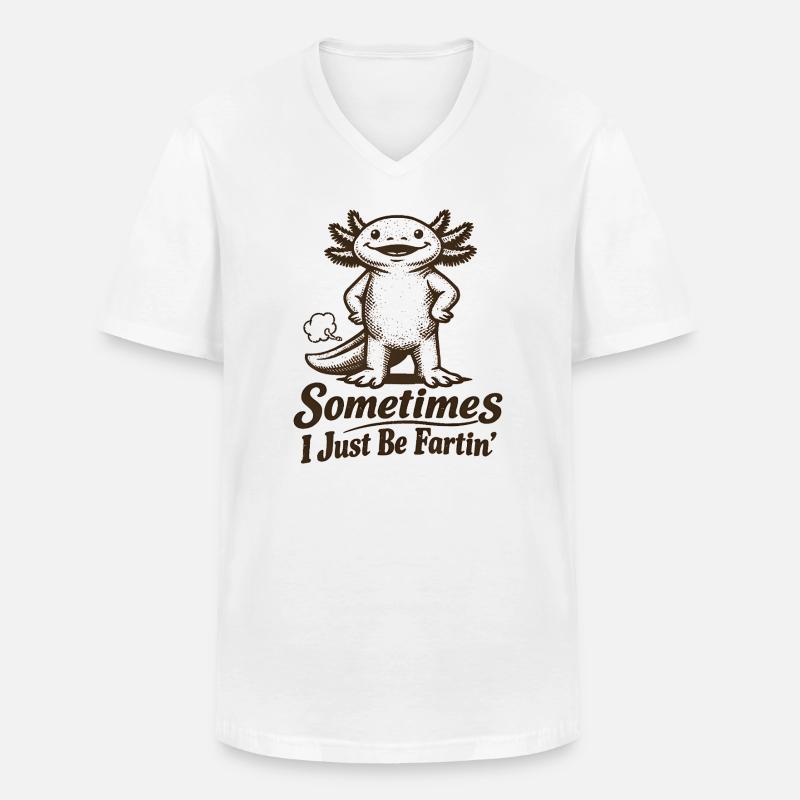 Manchmal furze ich einfach nur. - Männer-T-Shirt mit V-Ausschnitt - Weiß