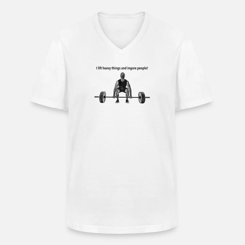 Vectorization_36 - Männer-T-Shirt mit V-Ausschnitt - Weiß
