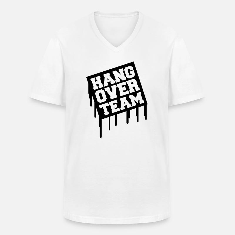 hangover_team01 - Männer-T-Shirt mit V-Ausschnitt - Weiß